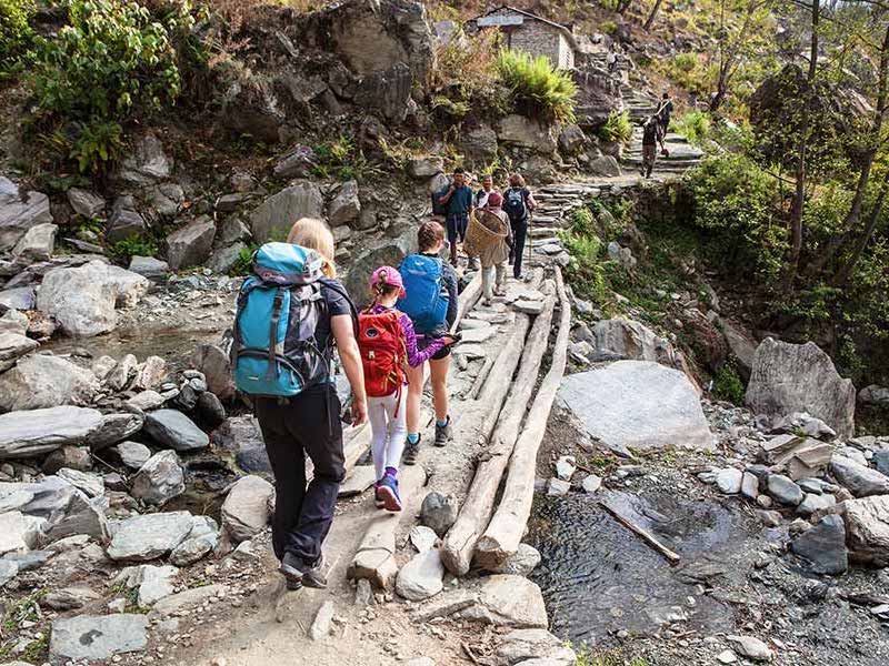 Family adventure annapurna Annapurna sunrise trek