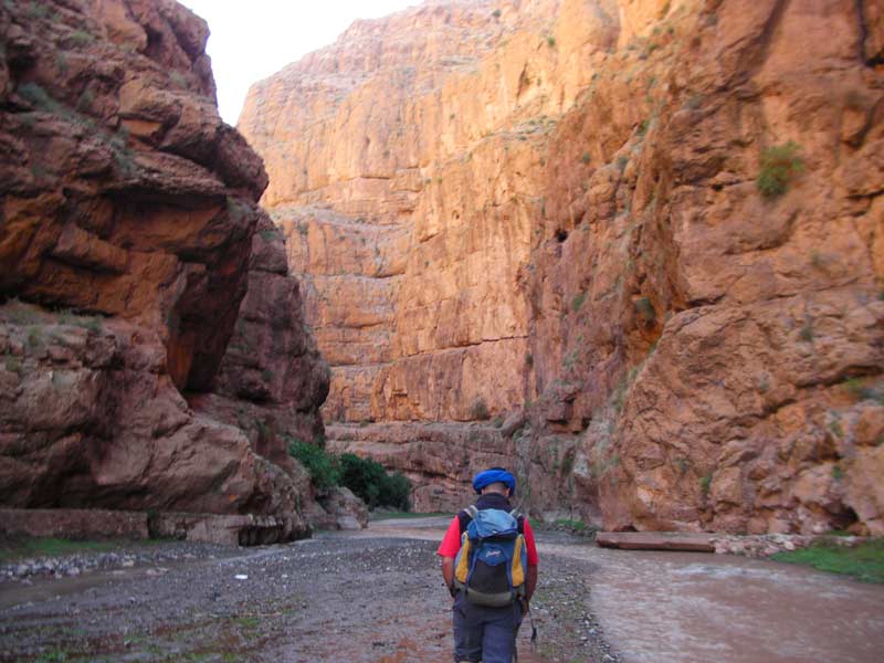 Morocco Mgoun – through the gorge Gorge walk, Mt Mgoun trek, Morocco
