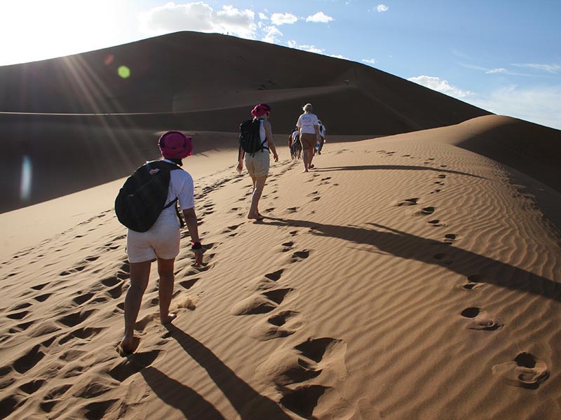 Morocco snow sand erg zaher Snow and sand trek