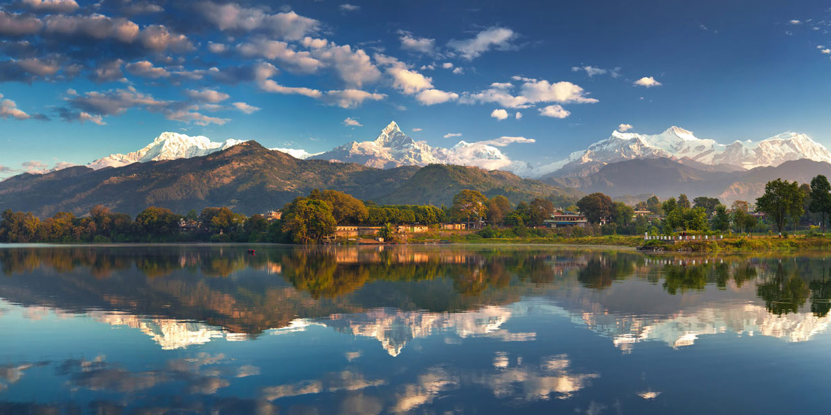 Nepal-extension-pokhara-lake-mountain-view view of pokhara