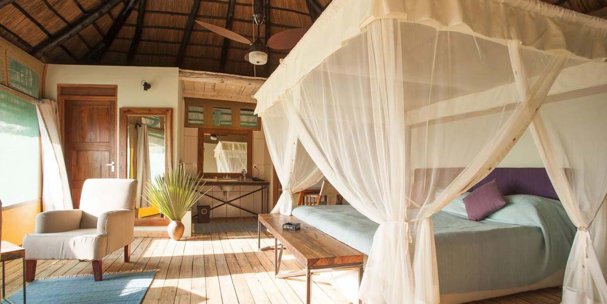 Tanzania-extension-tented-lodge-room Tented Lodges can be quite luxurious - Kilimanjaro extension