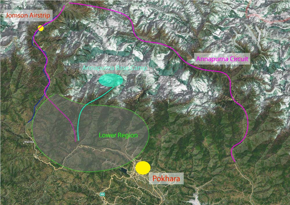 Annapurna trekking routes