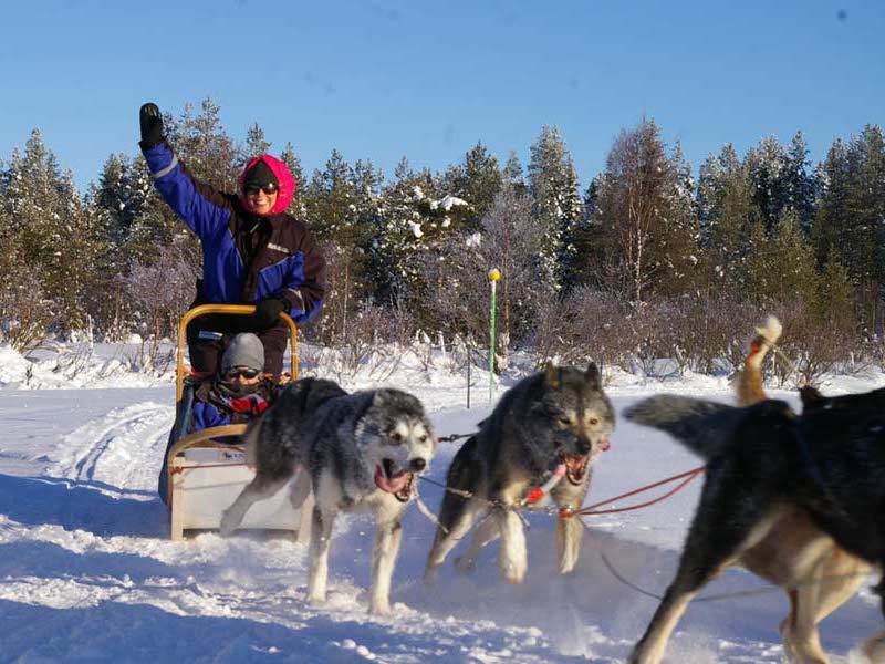 Finland winter family adventure