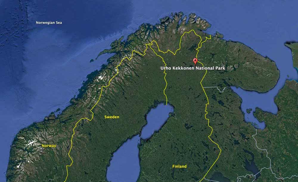 Finland arctic challenge map