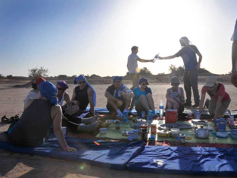 Sahara desert trek – breakfast Sahara trek