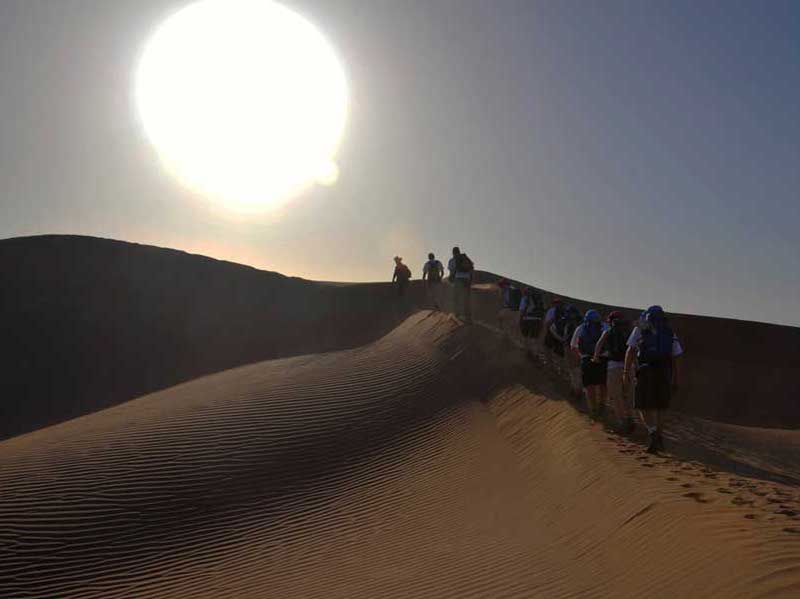 Sahara desert trek – ferocious sun Sahara trek