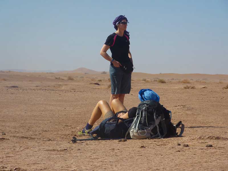 Sahara desert trek – hamada terrain Sahara trek