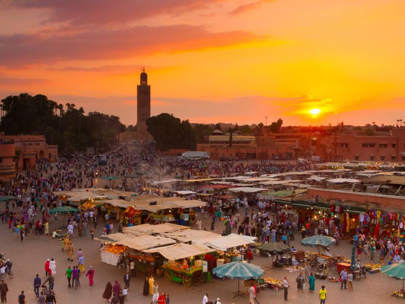 Marrakech, a melee of activity marrakech