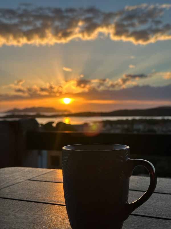 Italy Sardinia coffee sunrise coffee sunset