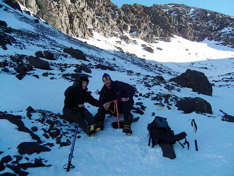 Toubkal in winter Toubkal in winter