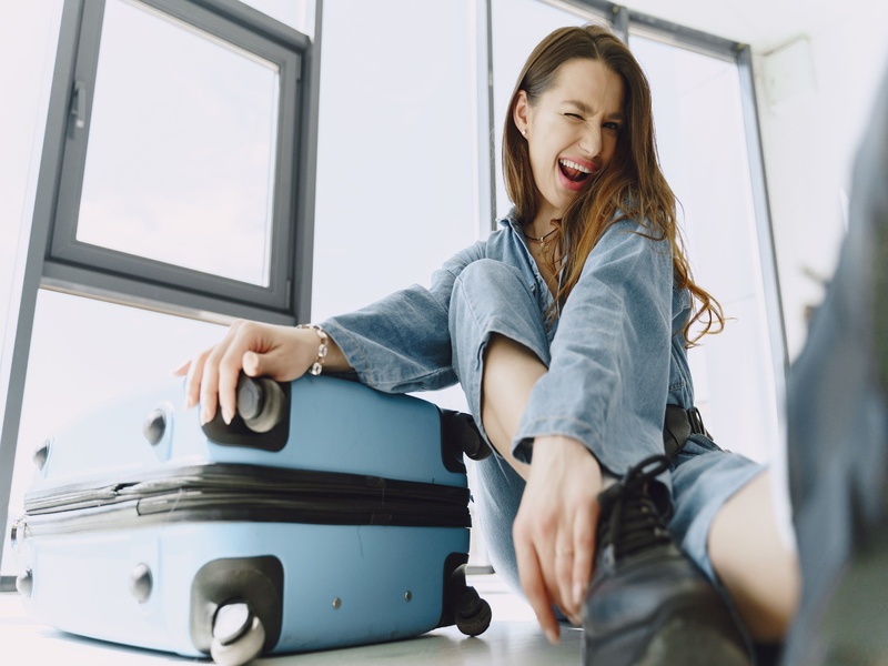 Lady travelling